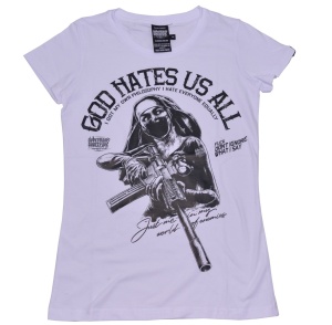 Dobermans Aggressive Damen T-Shirt God hates us all