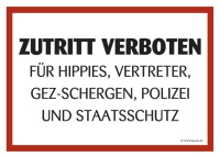 Aufkleber Zutritt Verboten Aufkleber Zutritt Verboten
