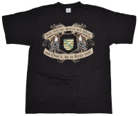 T-Shirt Hüte Dich vor Sturm und Wind und Ossis die in Rage mit Sachsen Wappen