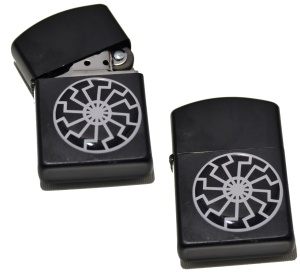 Sturm-/Benzinfeuerzeug Schwarze Sonne grau Sturm-/Benzinfeuerzeug Schwarze Sonne grau